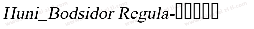 Huni_Bodsidor Regula字体转换